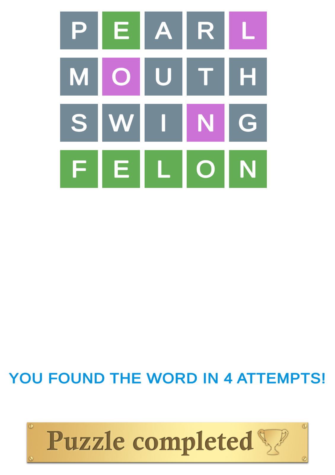 Puzzle Page Wordy April 21 2024