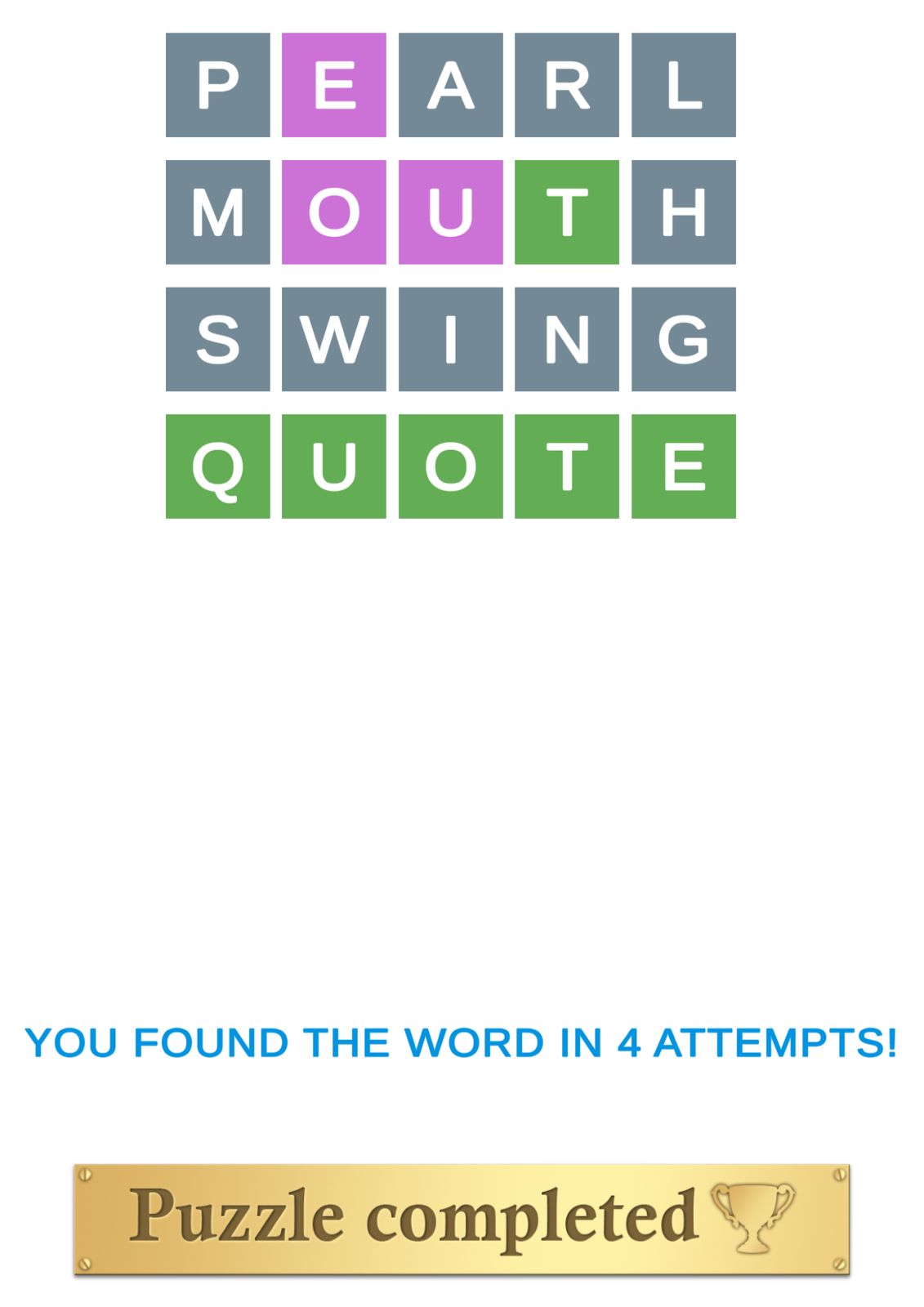 Puzzle Page Wordy April 23 2024