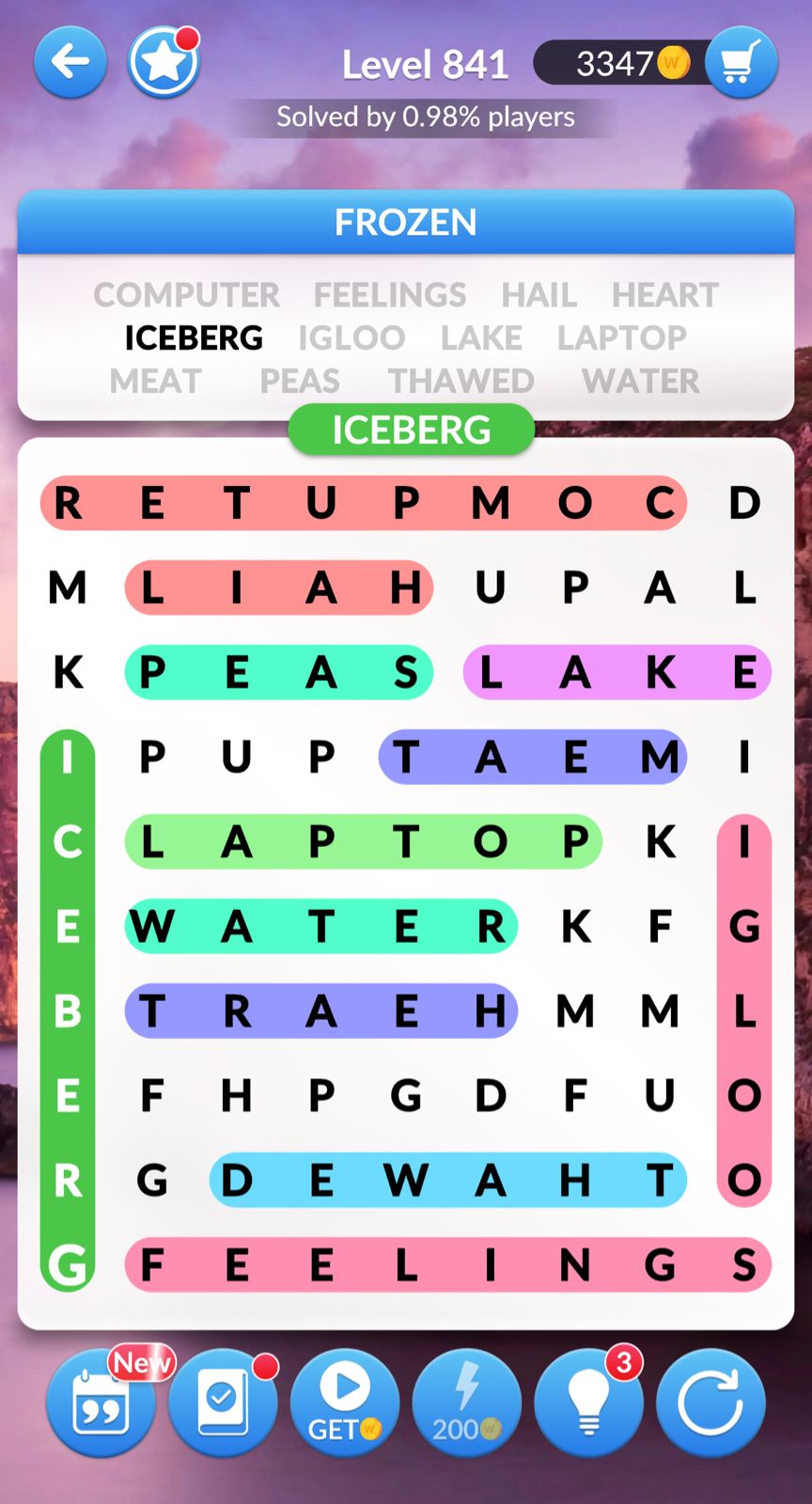Word Search Explorer Level 841