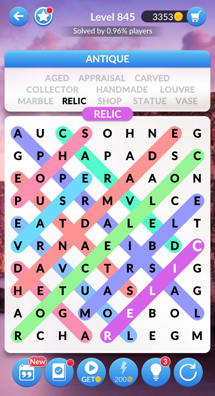 Word Search Explorer Level 845
