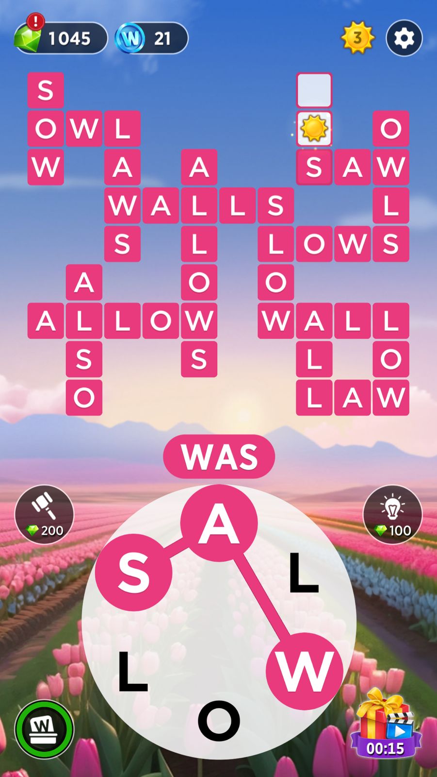 Words of Wonders (WOW) Daily Puzzle April 21 2024