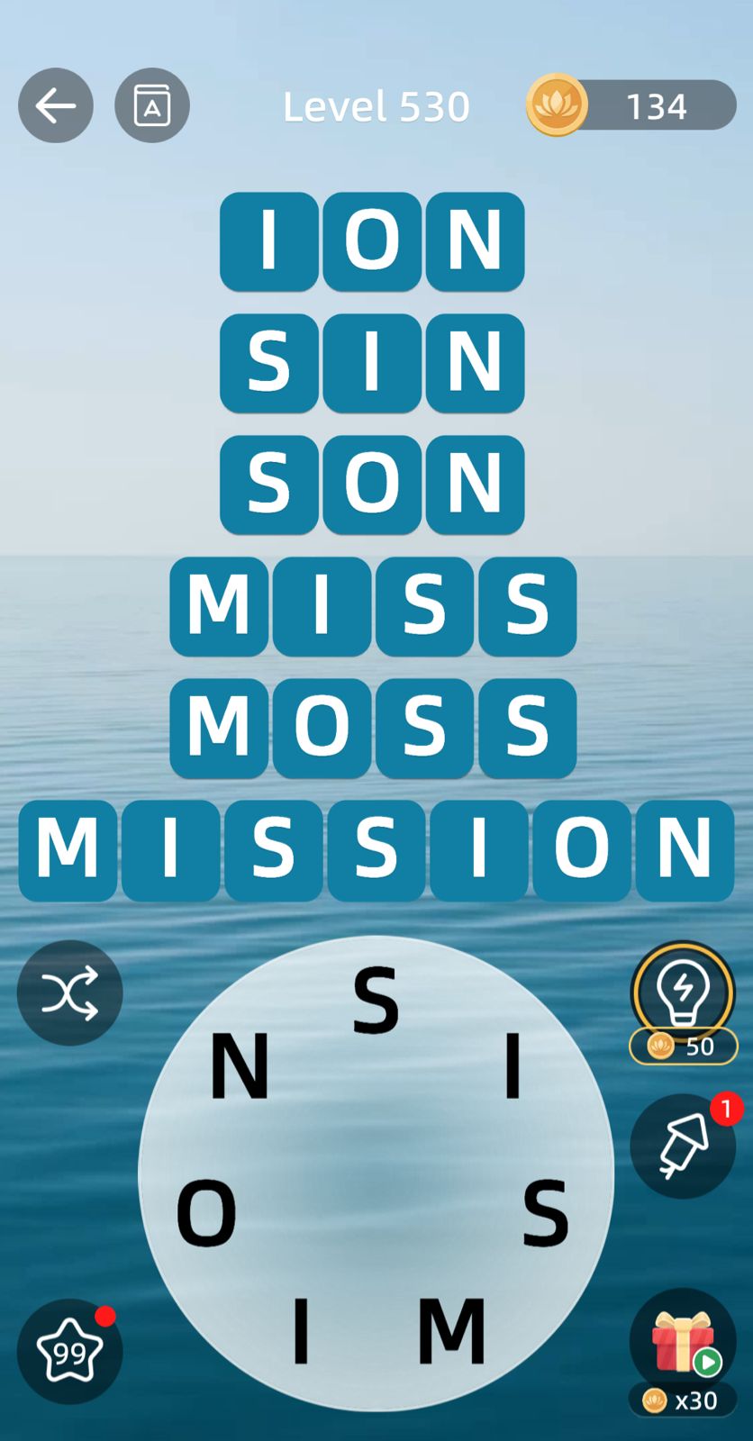 Zen Word Level 530 Answers