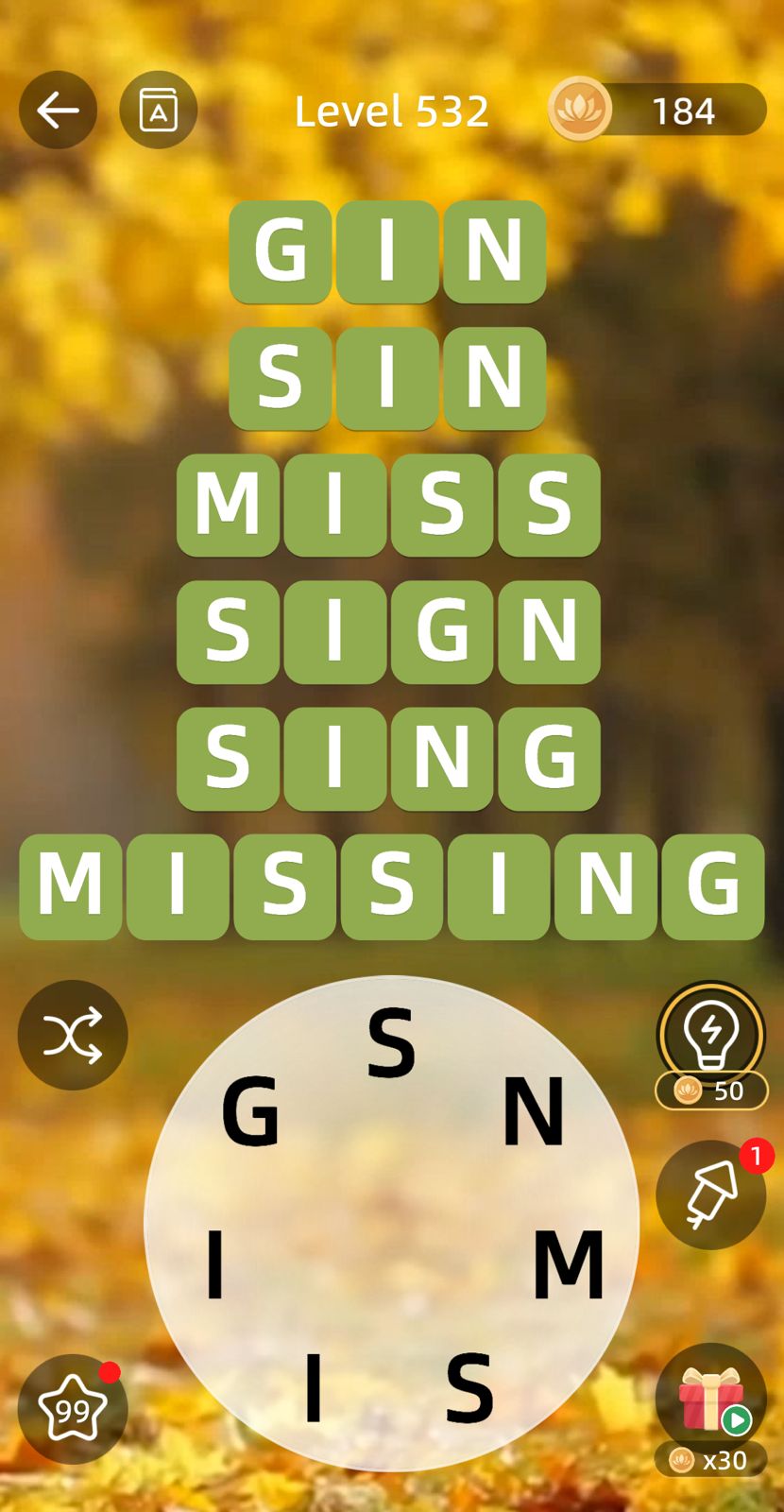 Zen Word Level 532 Answers