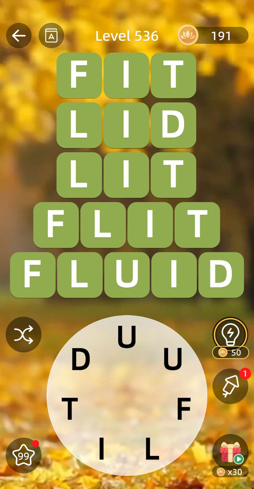Zen Word Level 536 Answers