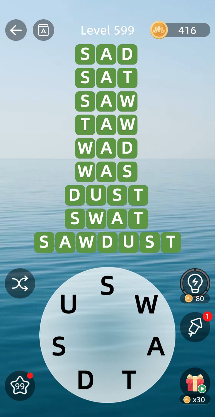 Zen Word Level 599