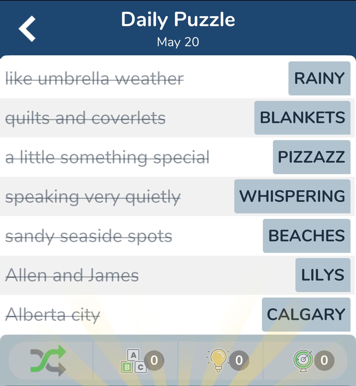 7 Little Words May 20 2024