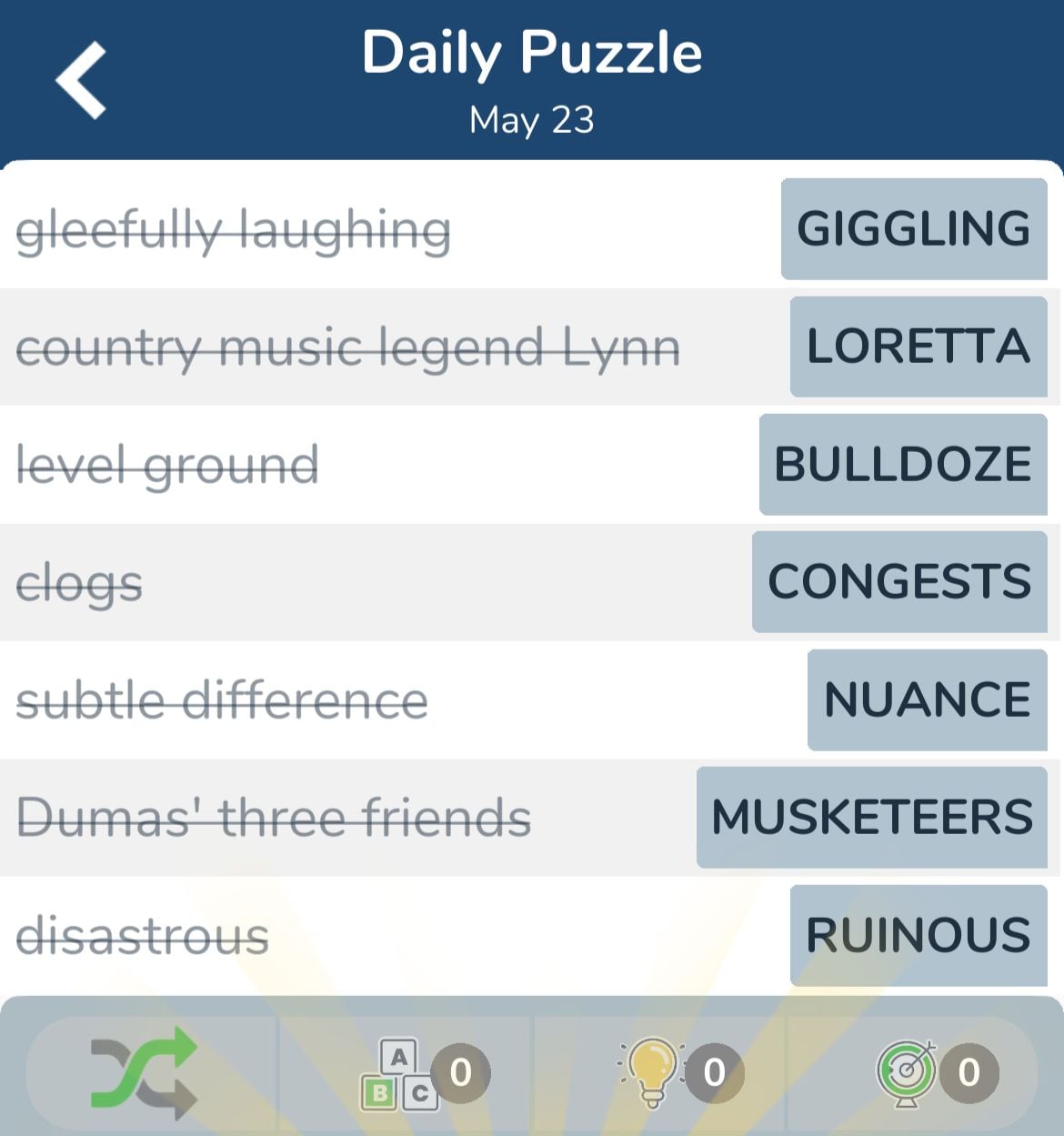 7 Little Words May 23 2024