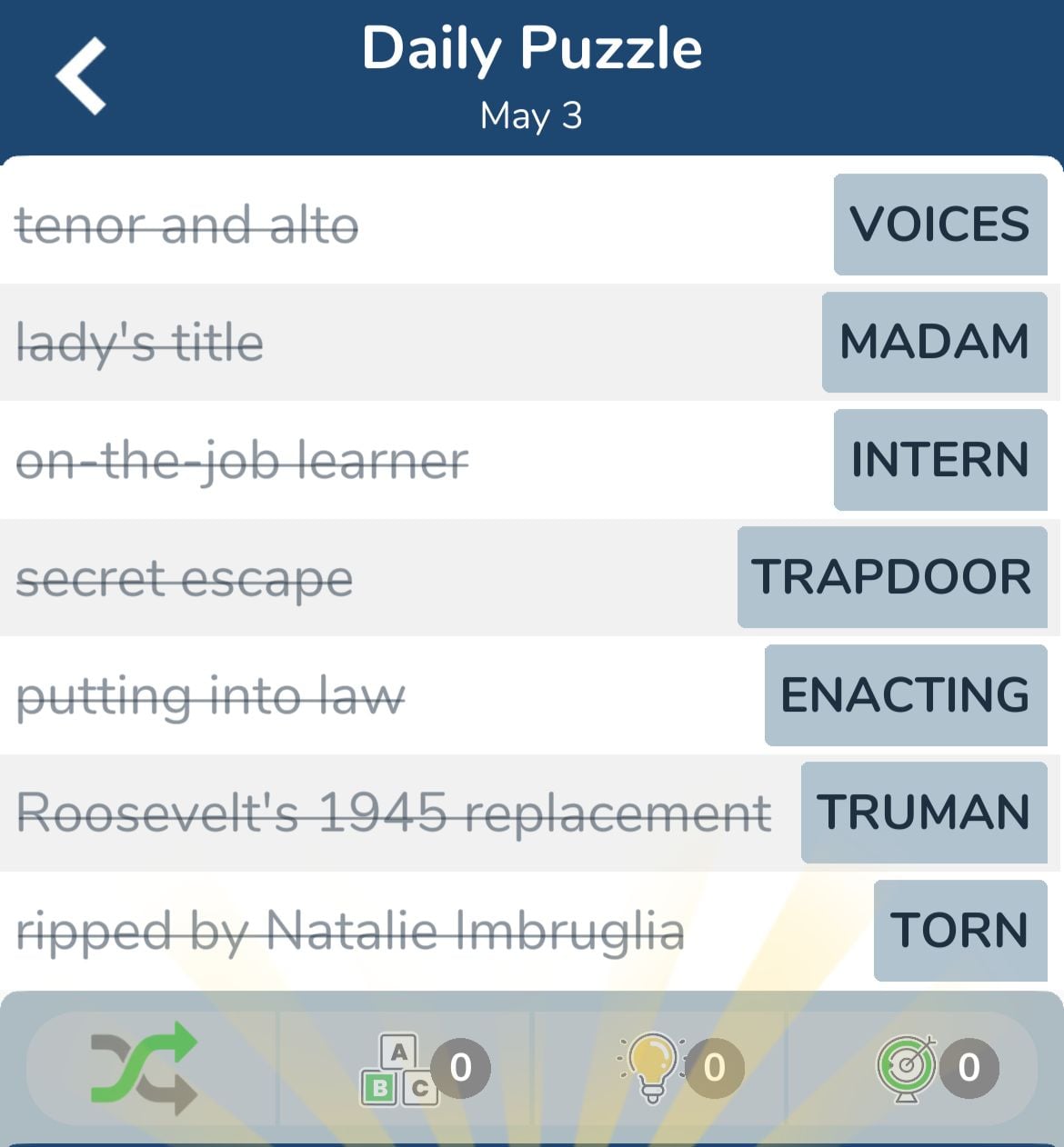 7 Little Words May 3 2024