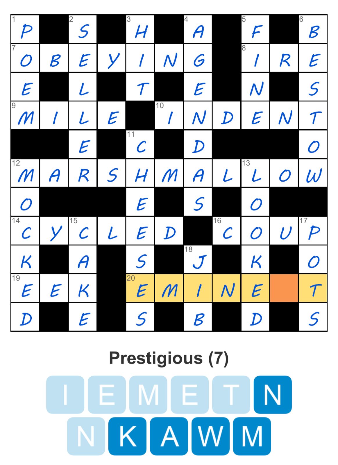 Puzzle Page Crossword May 14 2024