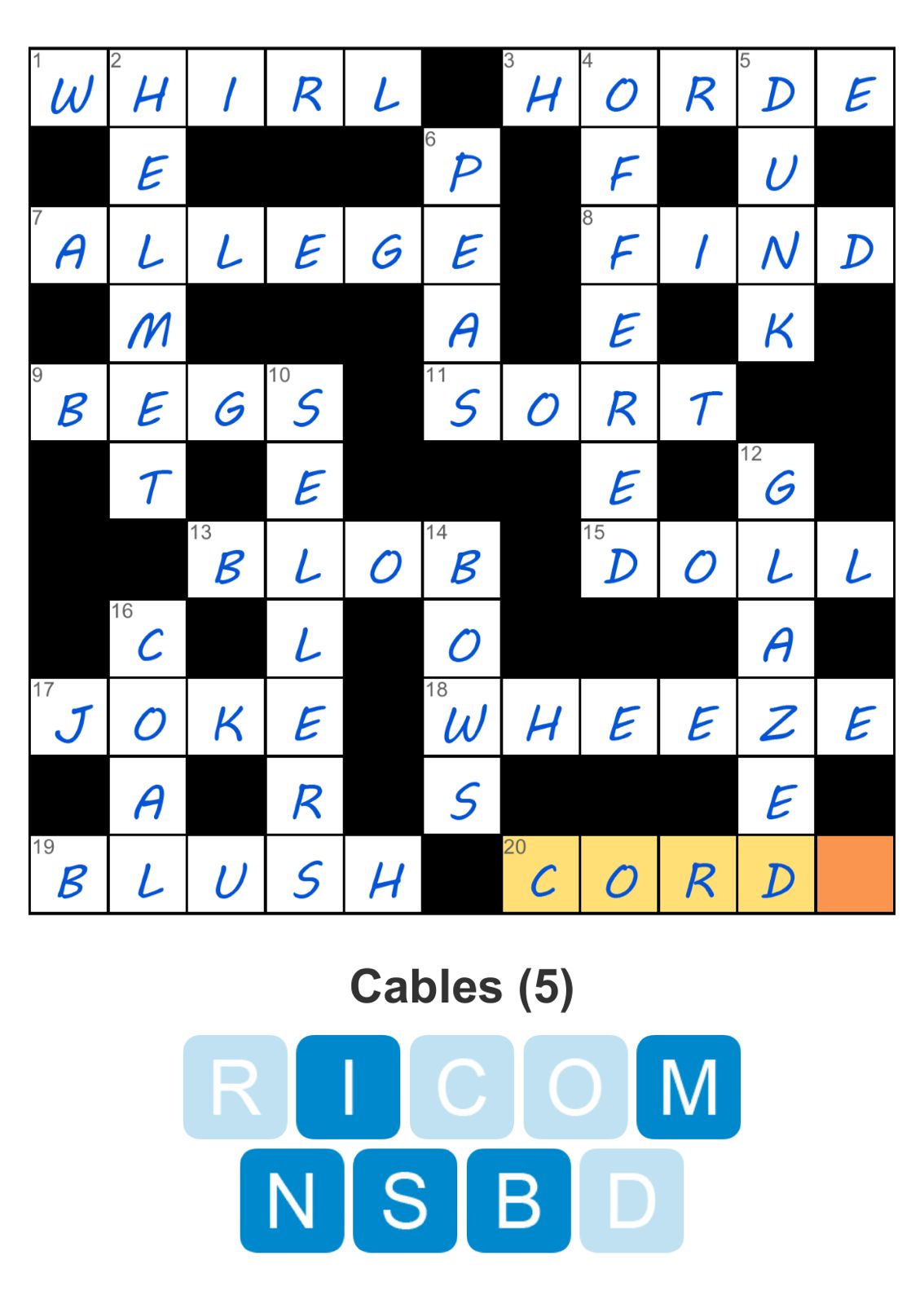 Puzzle Page Crossword May 24 2024
