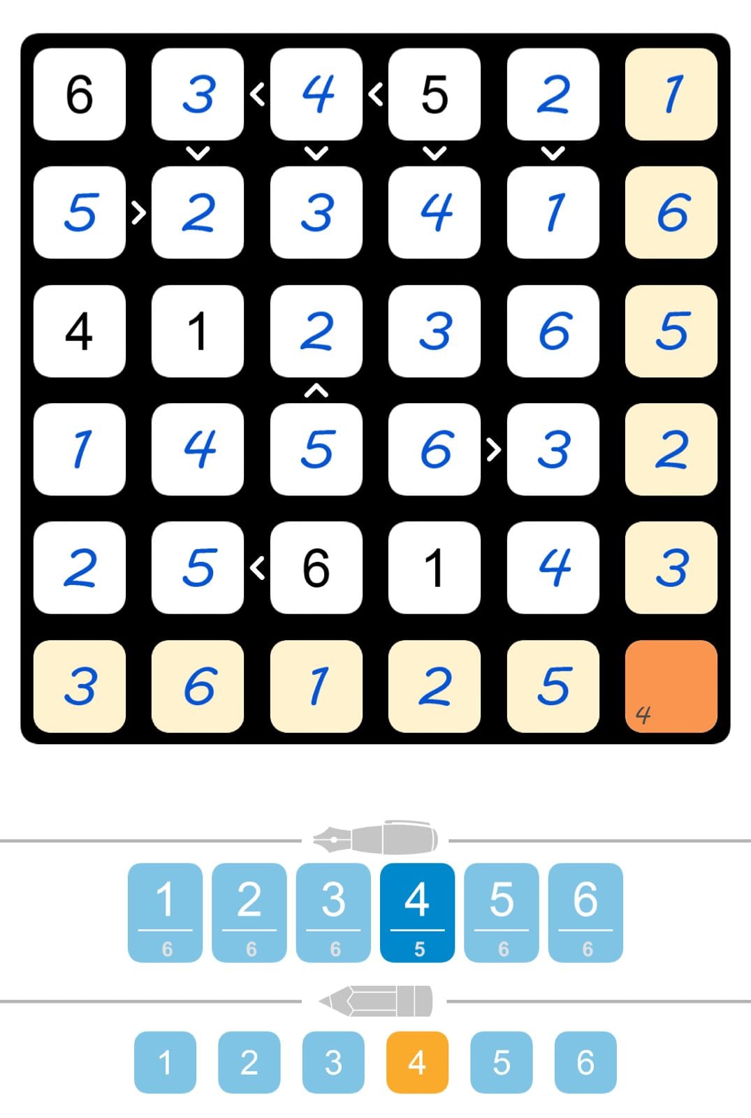 Puzzle Page Futoshiki May 11 2024