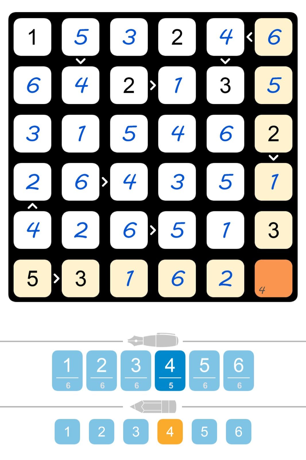 Puzzle Page Futoshiki May 3 2024