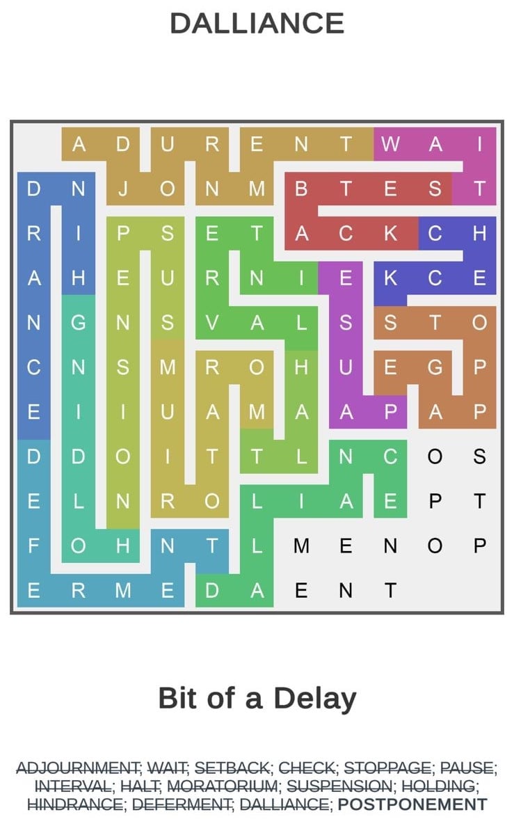 Puzzle Page Word Snake May 4 2024