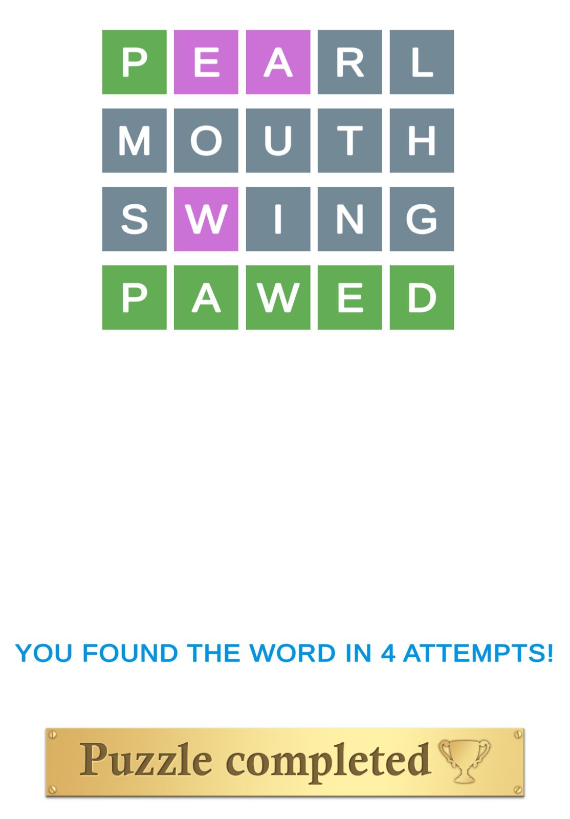 Puzzle Page Wordy May 5 2024