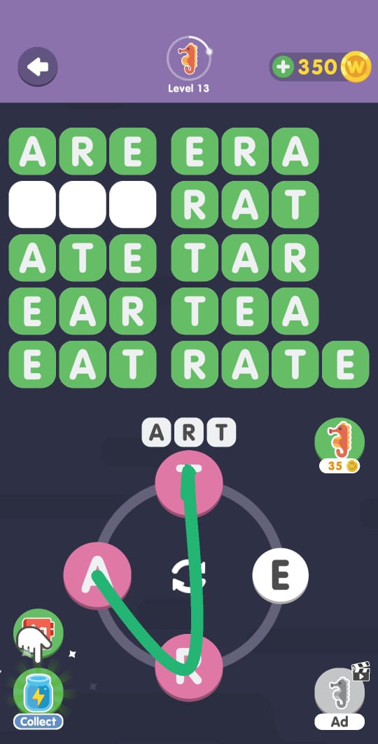 Word Search Sea Level 13