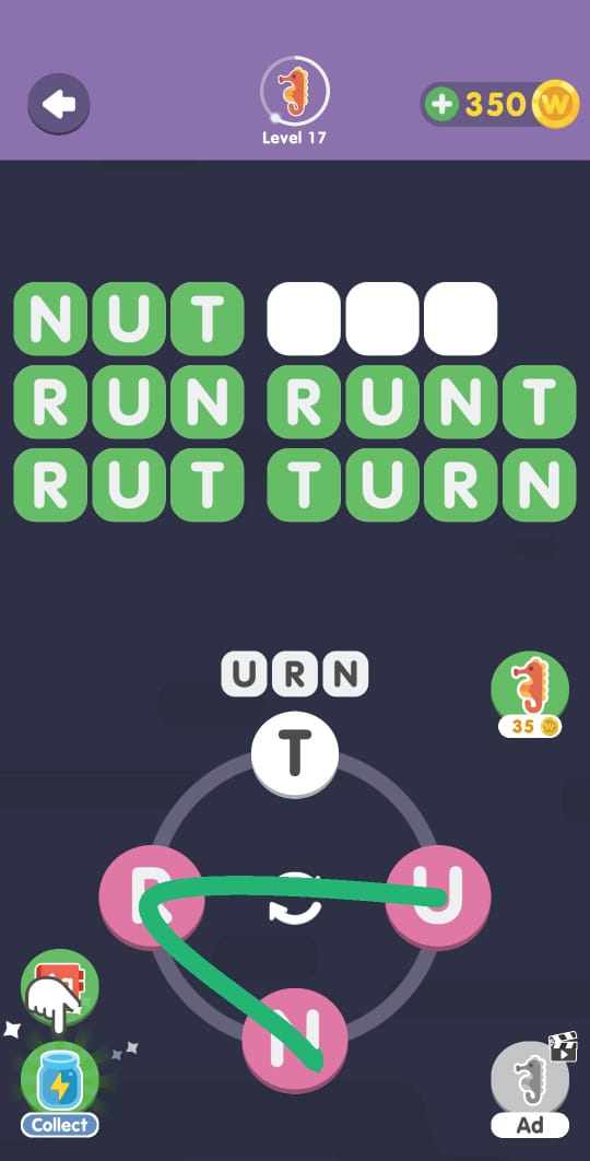 Word Search Sea Level 17