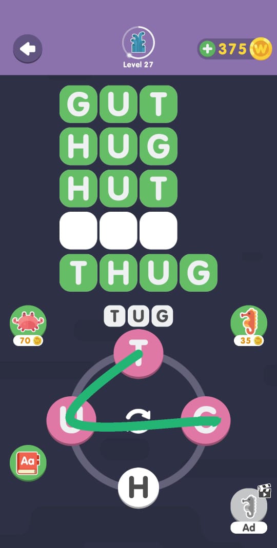 Word Search Sea Level 27