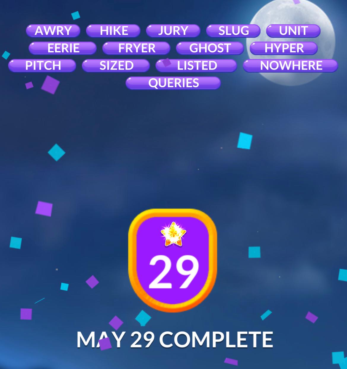 Word Stacks Daily Puzzle May 29 2024 Answers