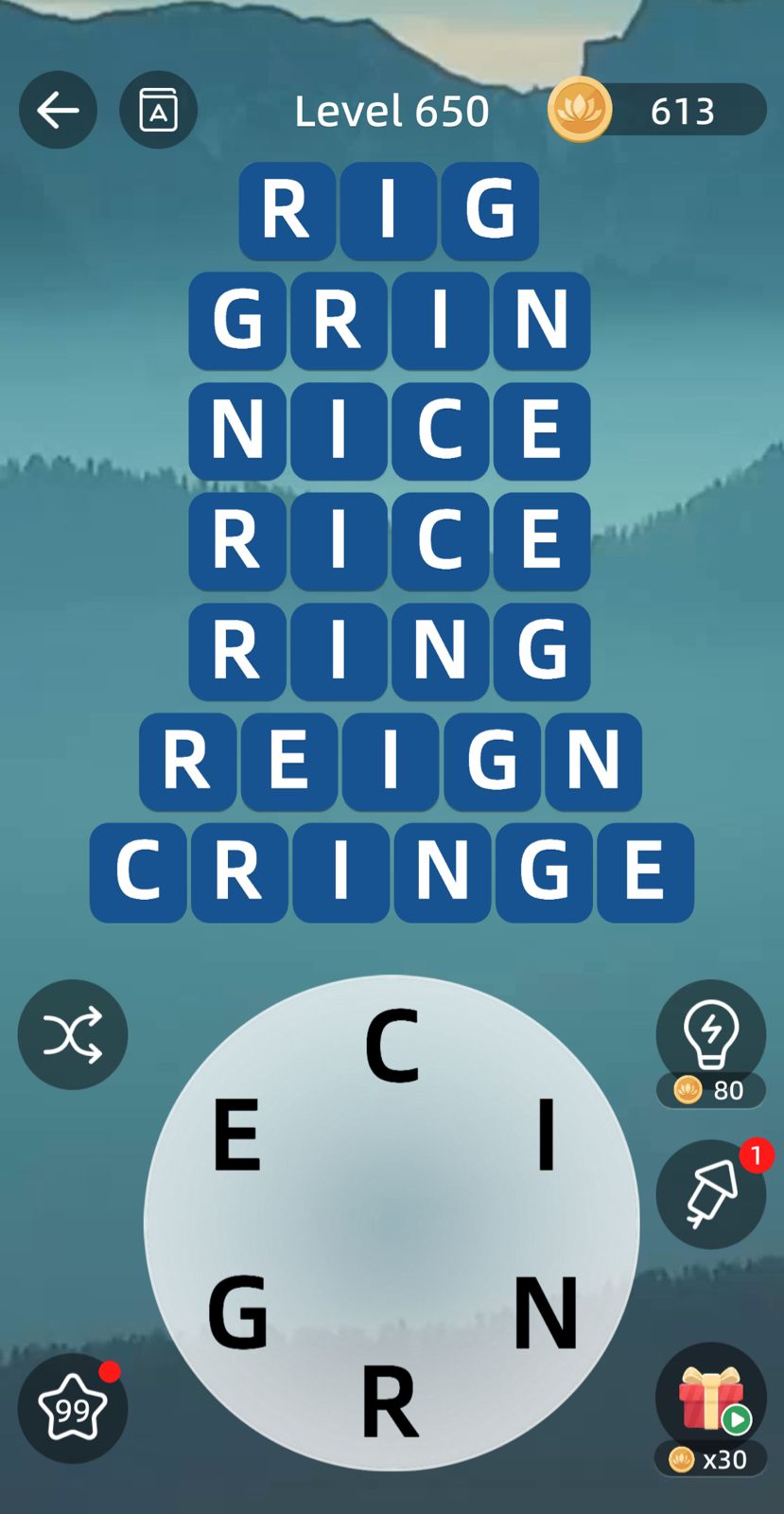 Zen Word Level 650