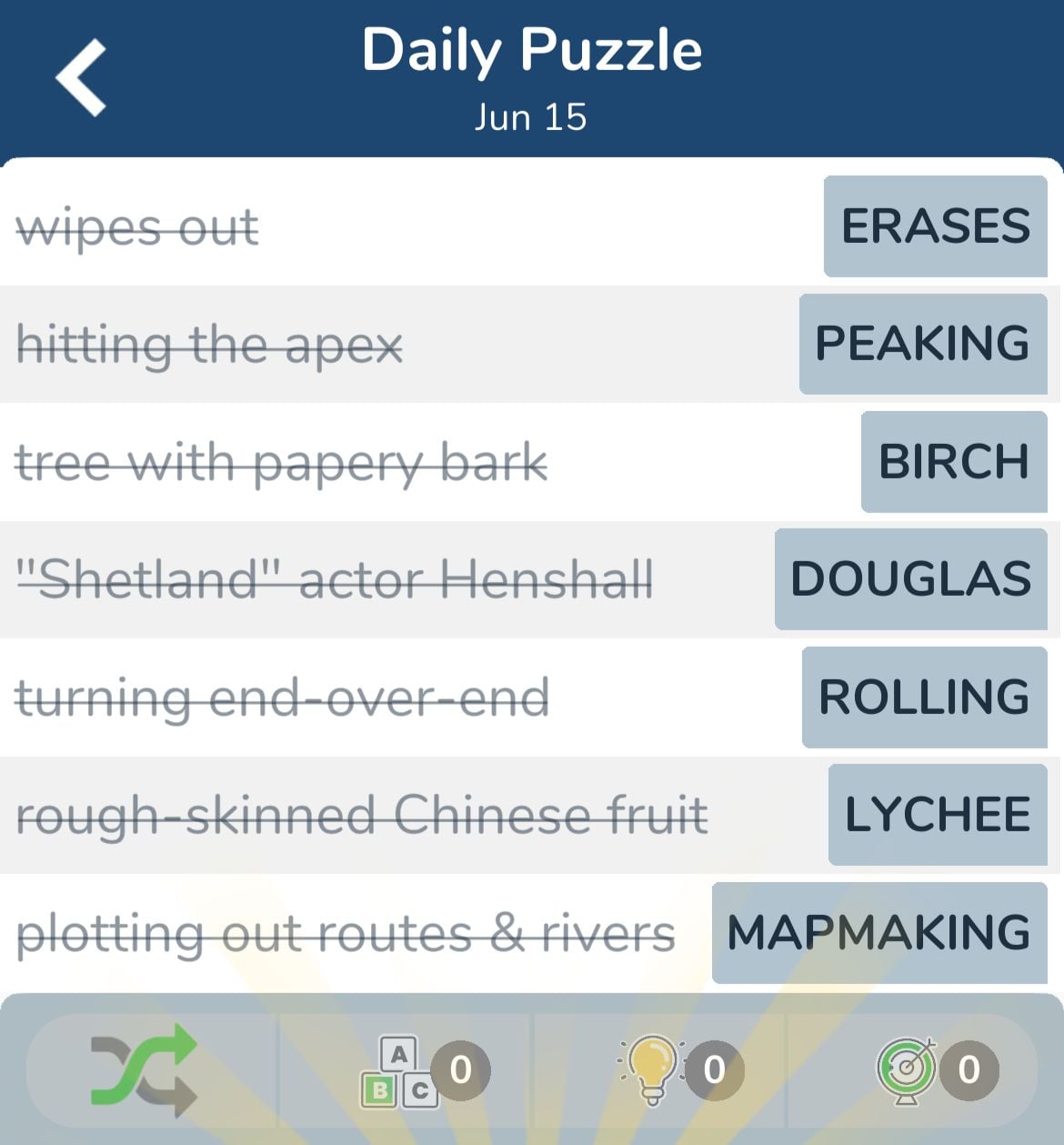 7 Little Words June 15 2024