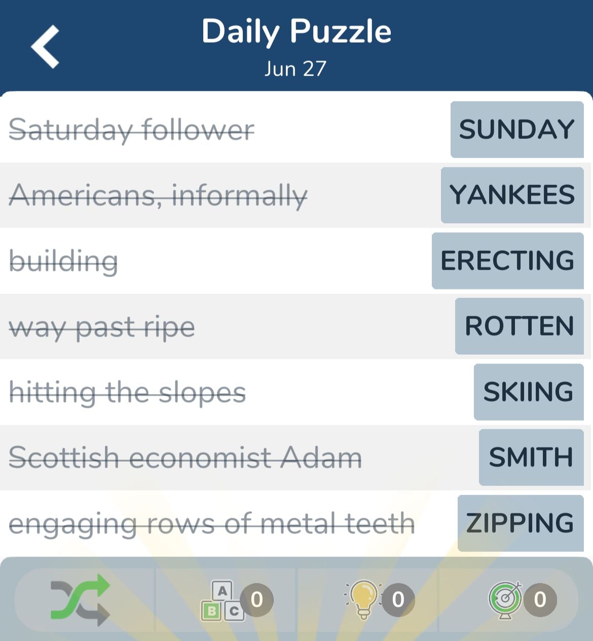 7 Little Words June 27 2024
