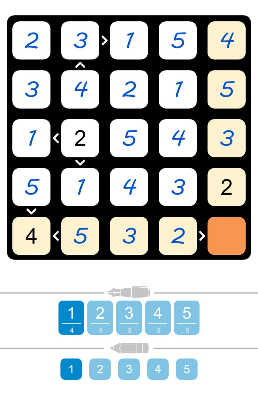 Puzzle Page Futoshiki June 4 2024