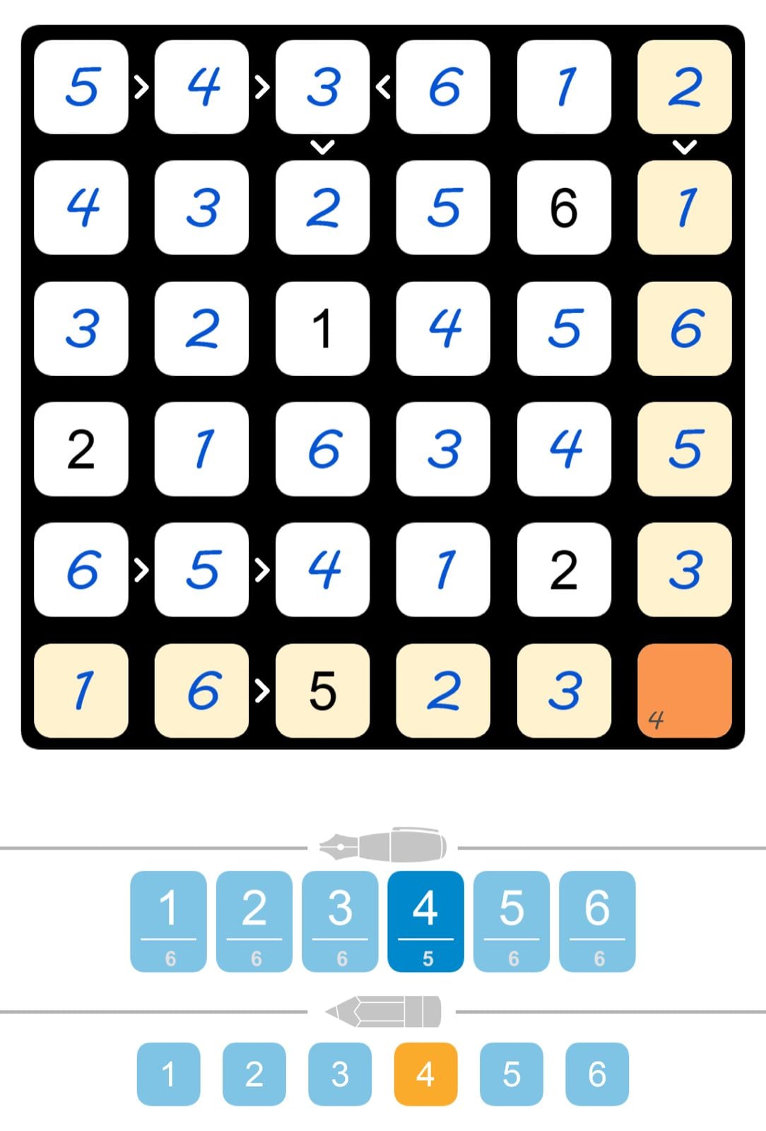 Puzzle Page Futoshiki June 8 2024