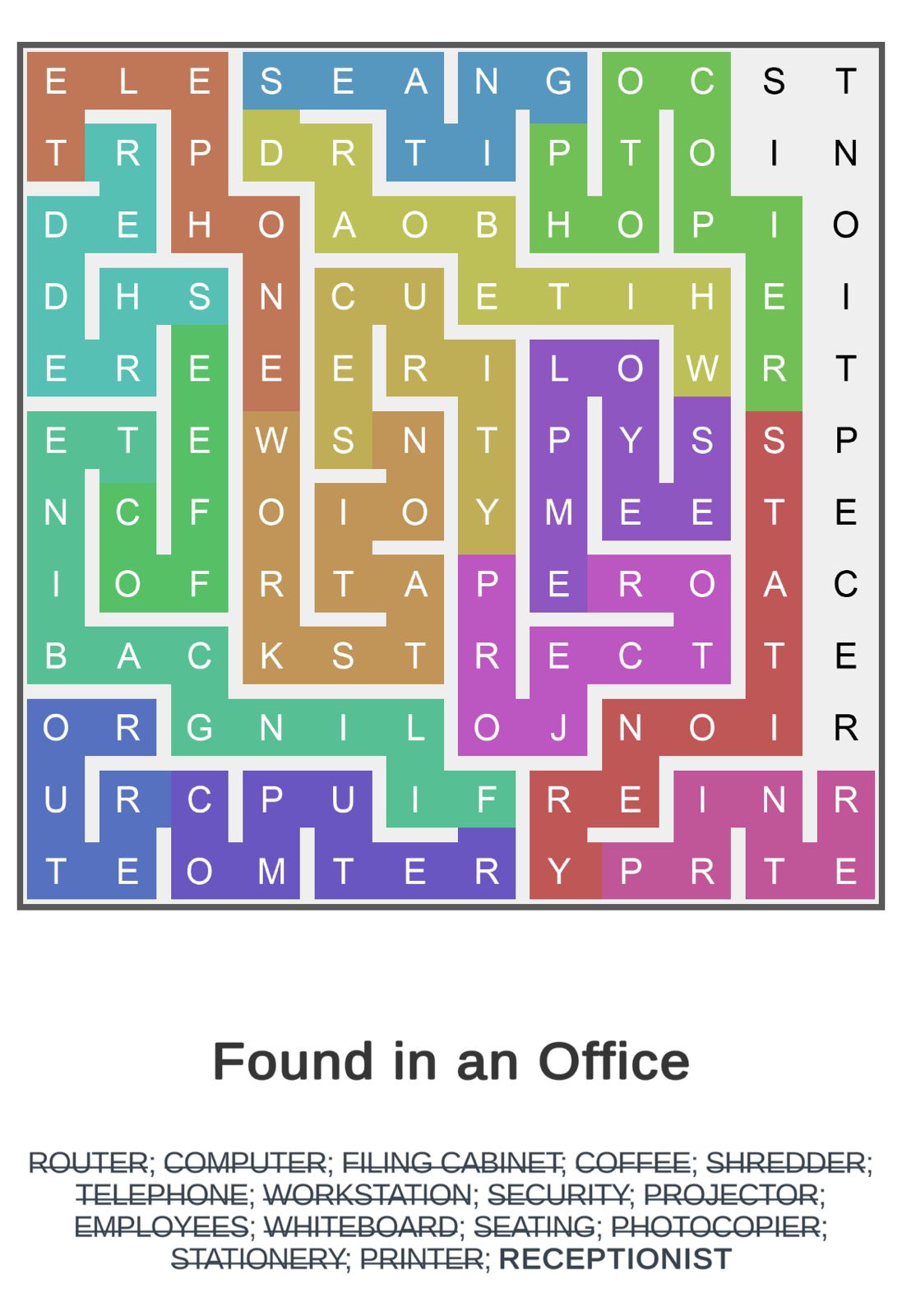 Puzzle Page Word Snake June 15 2024