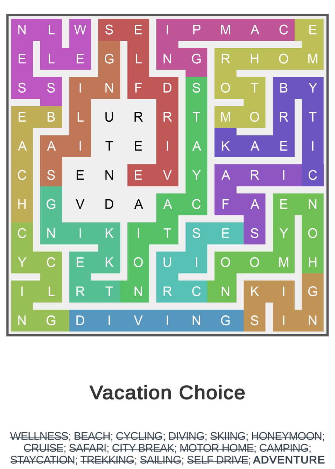 Puzzle Page Word Snake June 29 2024