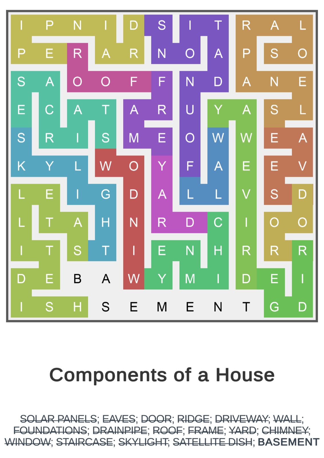 Puzzle Page Word Snake June 8 2024