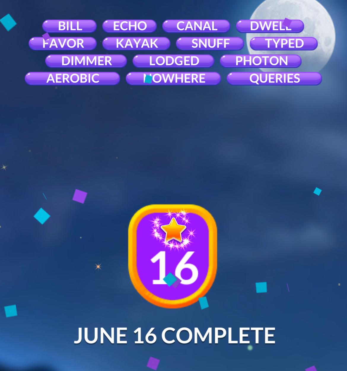 Word Stacks Daily Puzzle June 16 2024