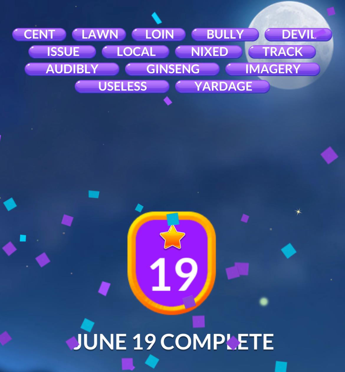 Word Stacks Daily Puzzle June 19 2024