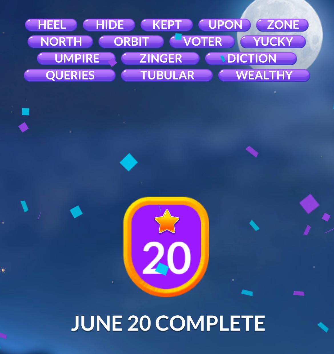 Word Stacks Daily Puzzle June 20 2024