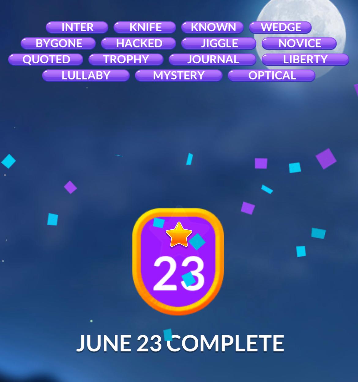 Word Stacks Daily Puzzle June 23 2024