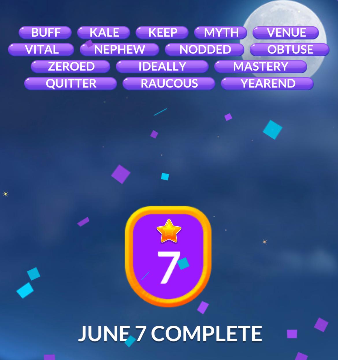 Word Stacks Daily Puzzle June 7 2024 Answers