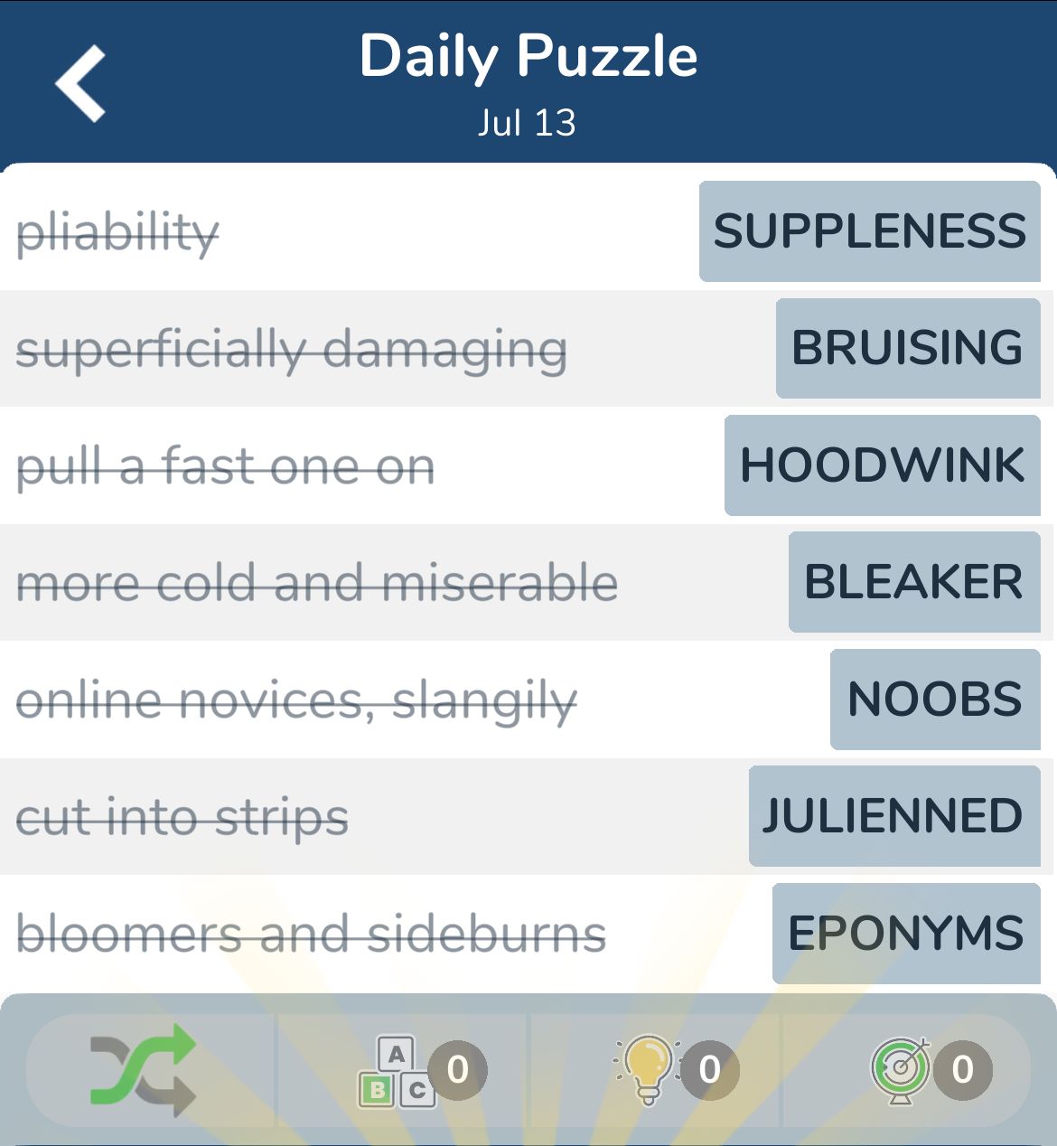 7 Little Words July 13 2024
