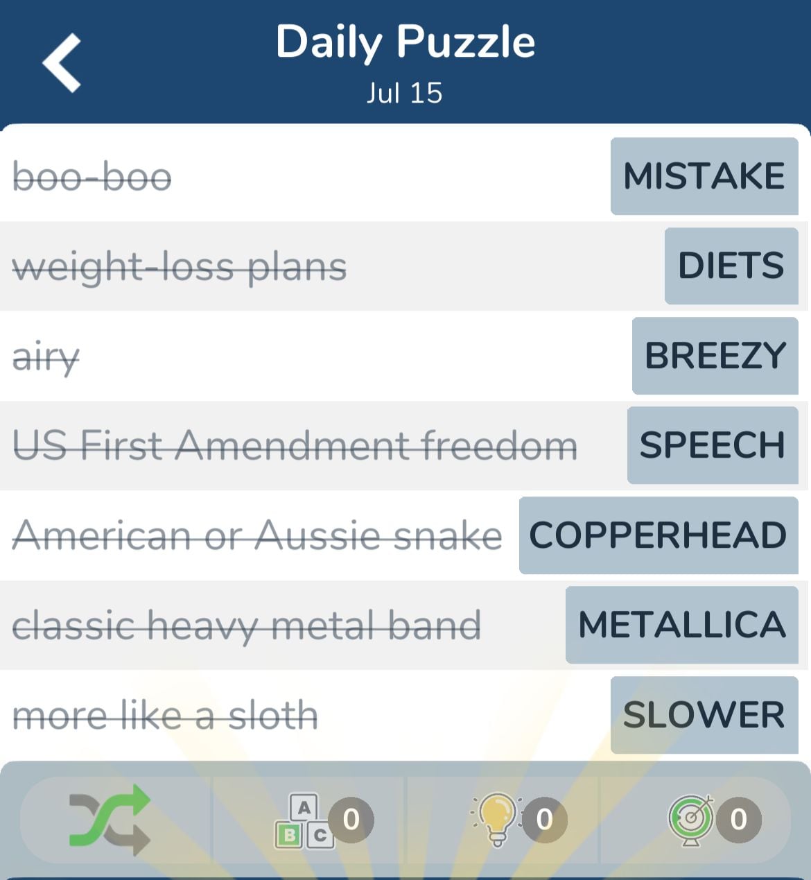 7 Little Words July 15 2024