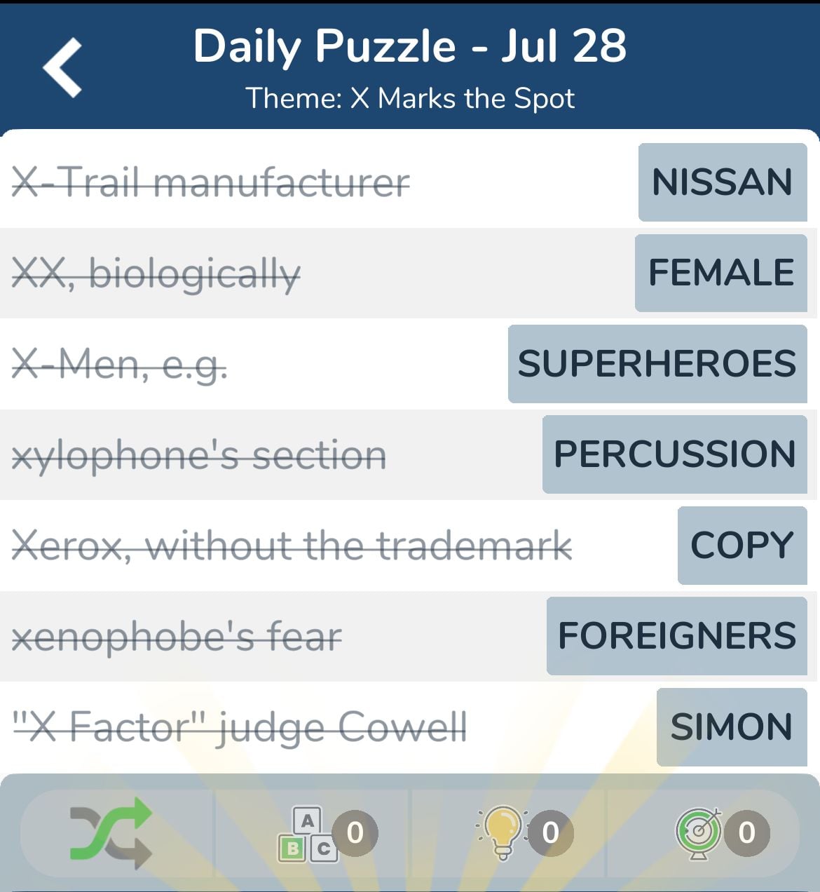 7 Little Words July 28 2024