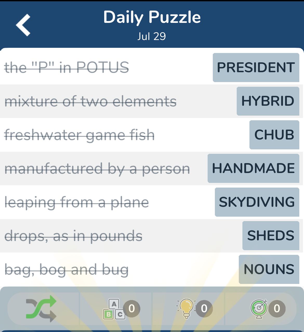 7 Little Words July 29 2024