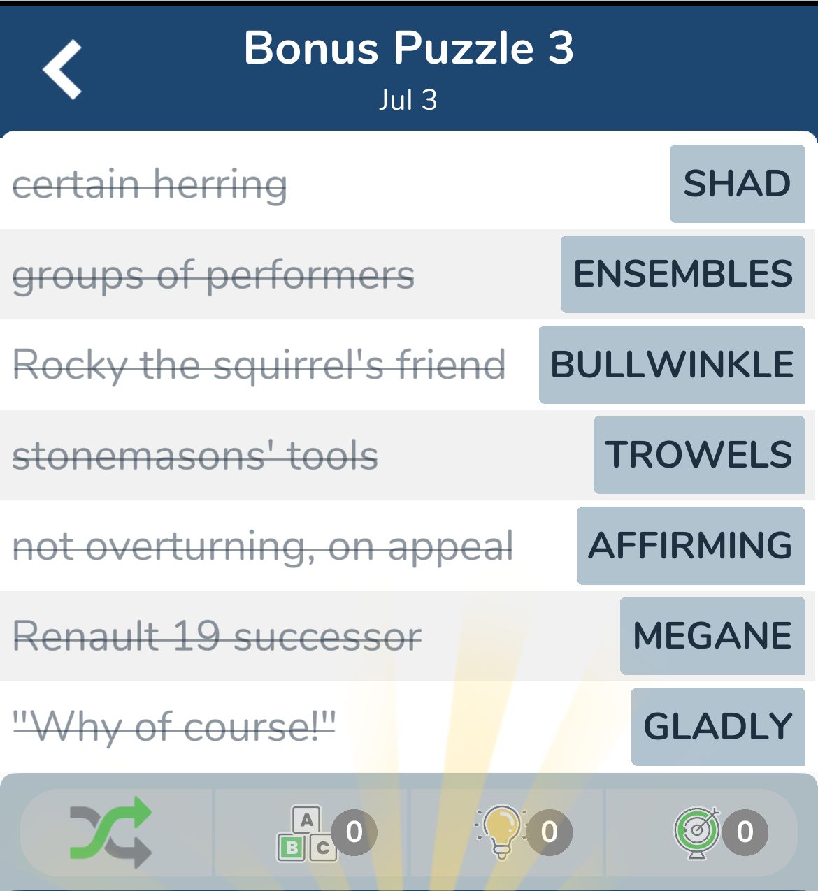 7 Little Words July 3 2024 Bonus 3 7 Little Words July 3 2024 Bonus 3