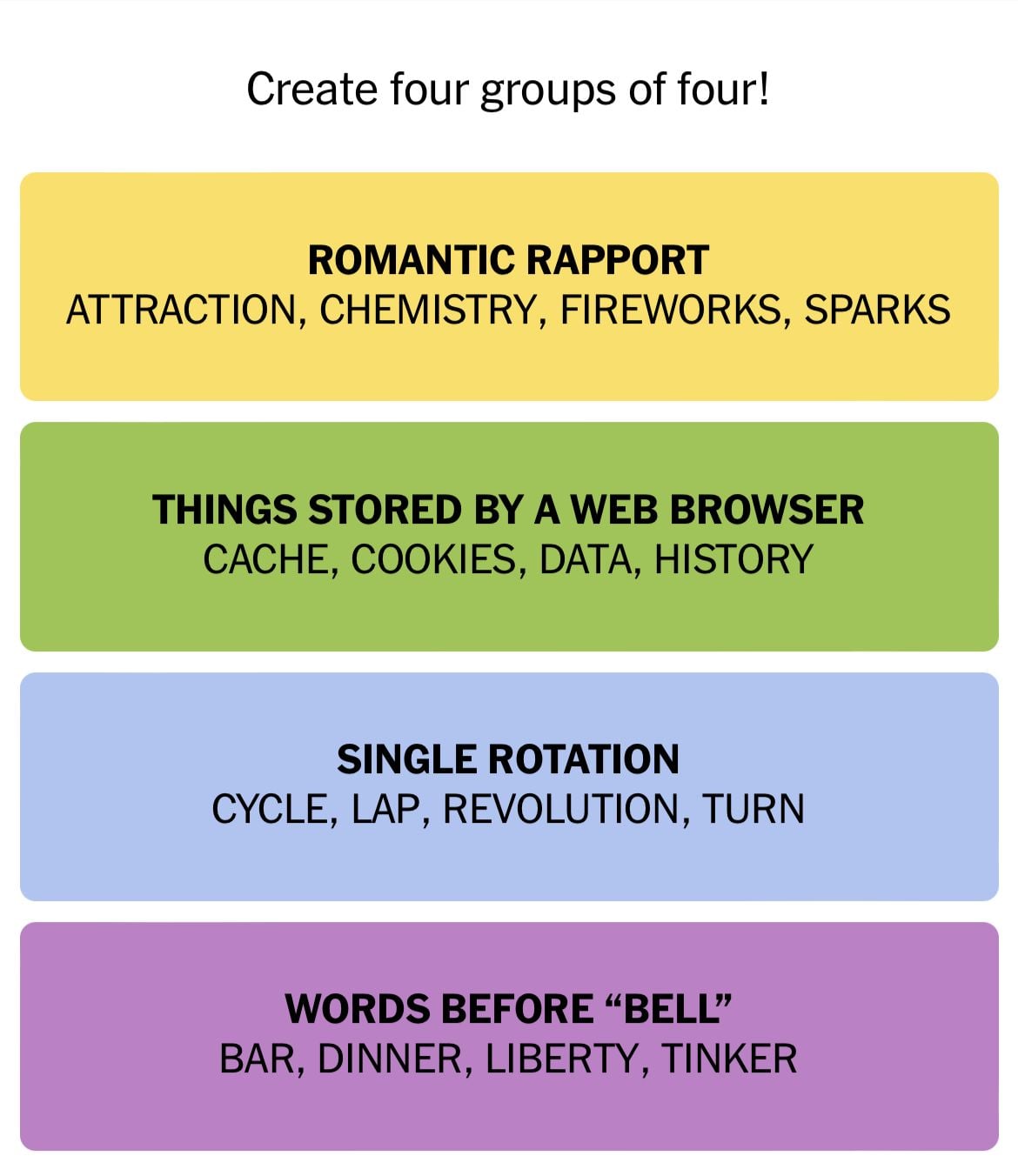NYT Connections July 4 2024
