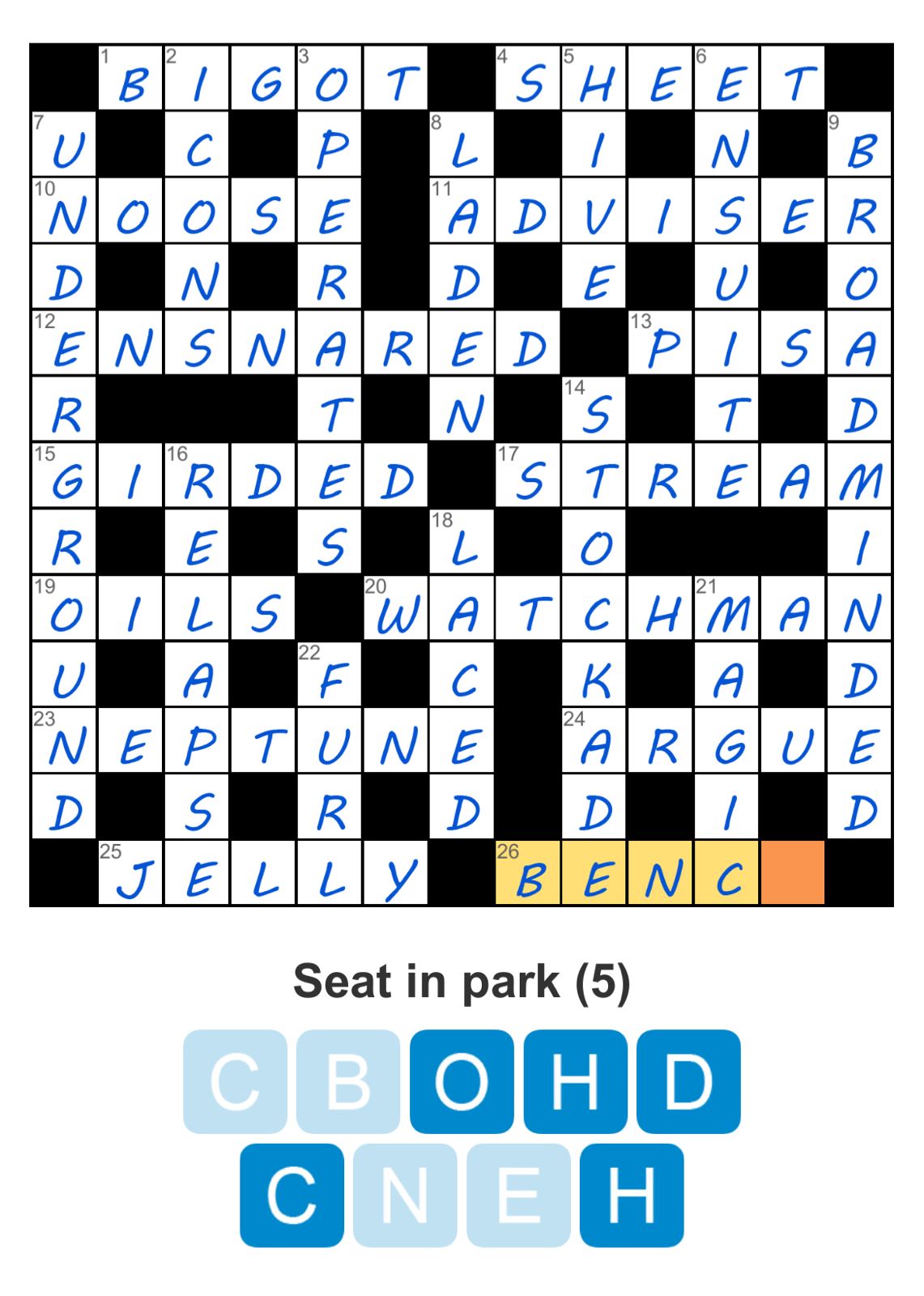 Puzzle Page Challenger July 26 2024