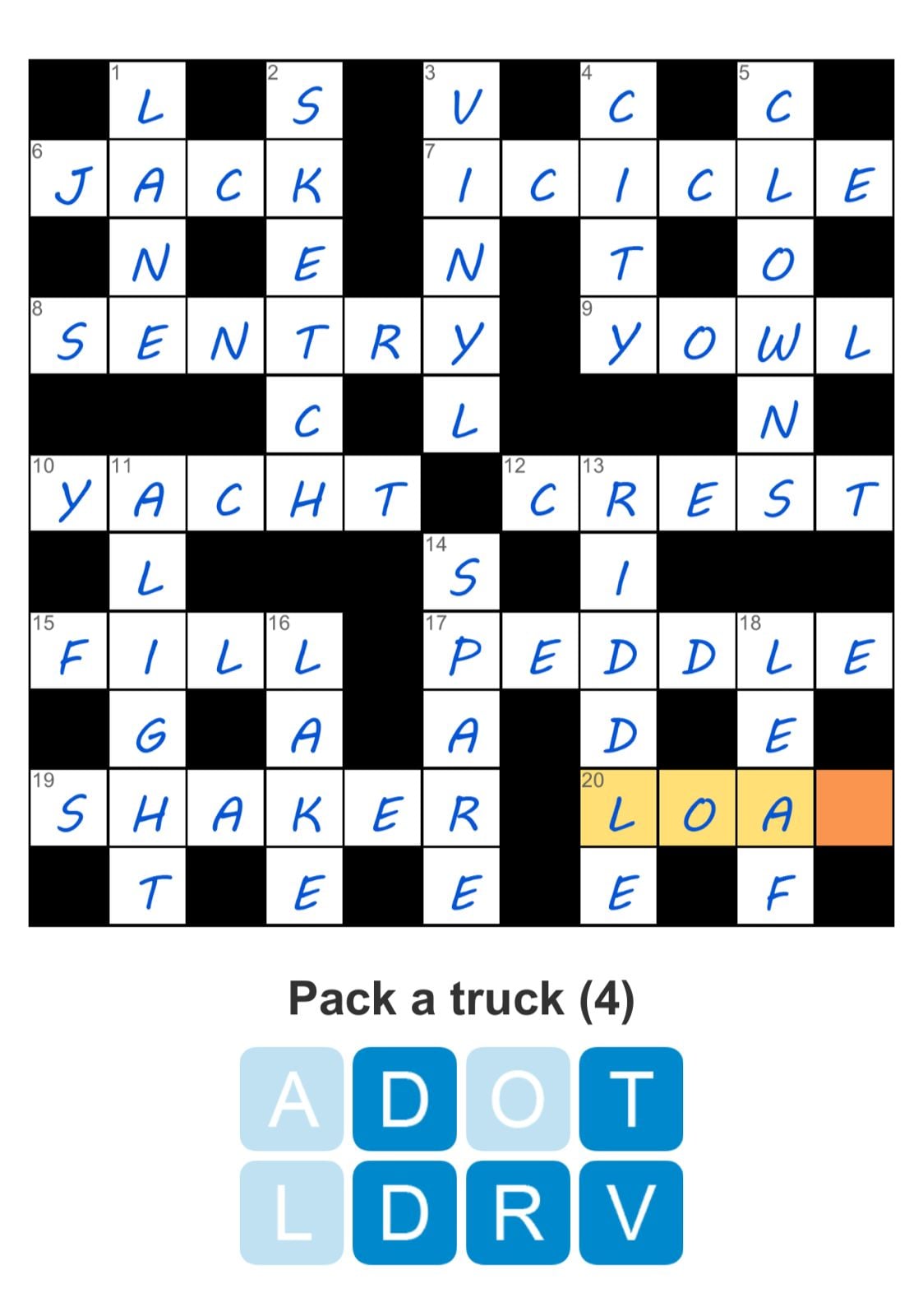 Puzzle Page Crossword July 15 2024