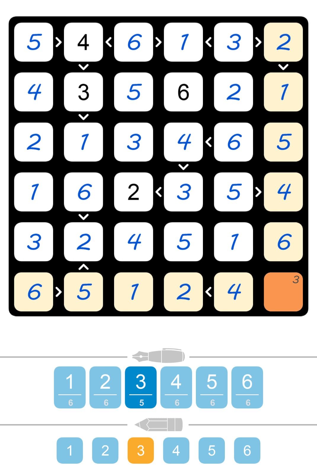 Puzzle Page Futoshiki July 27 2024