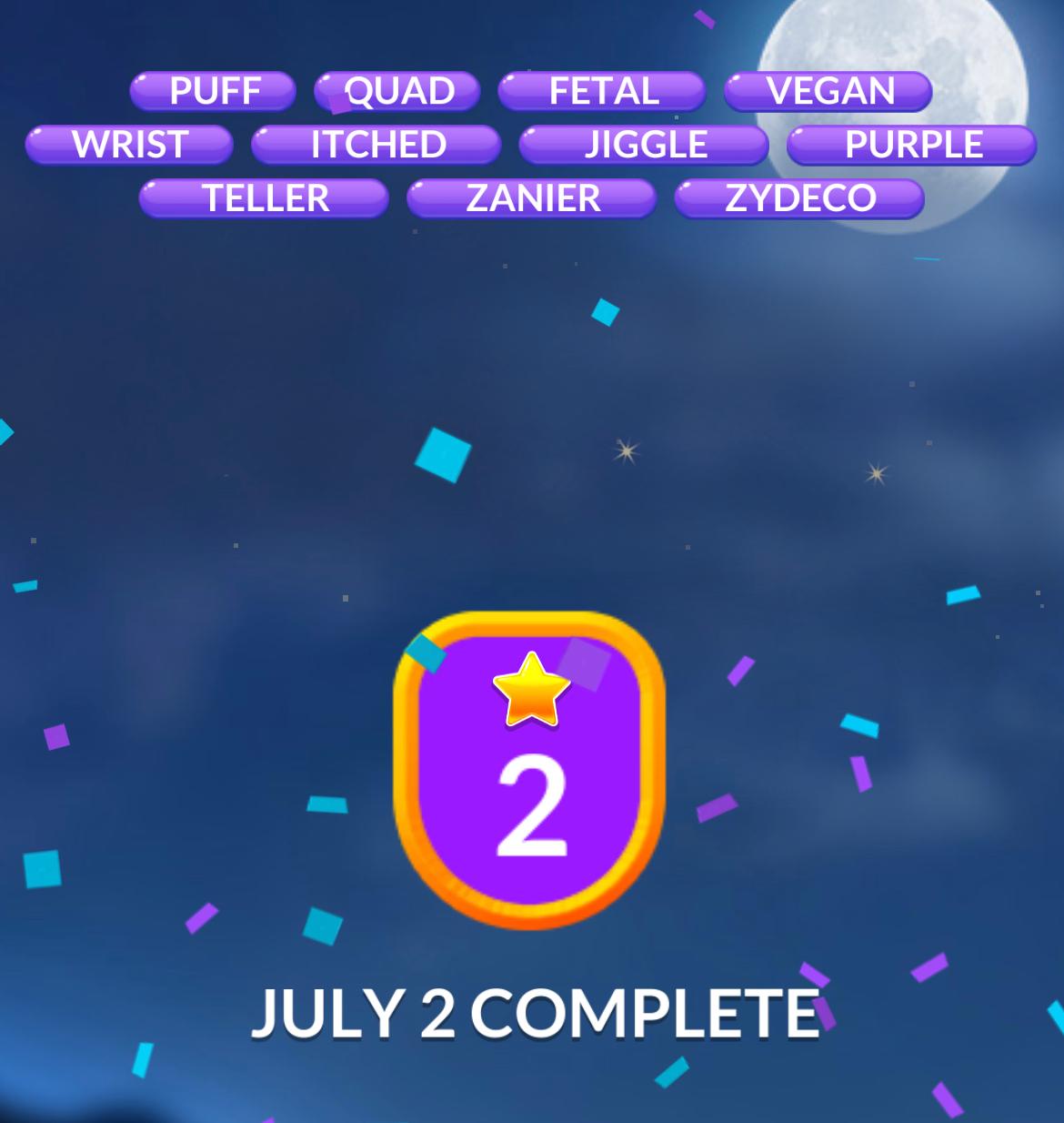 Word Stacks Daily Puzzle July 2 2024
