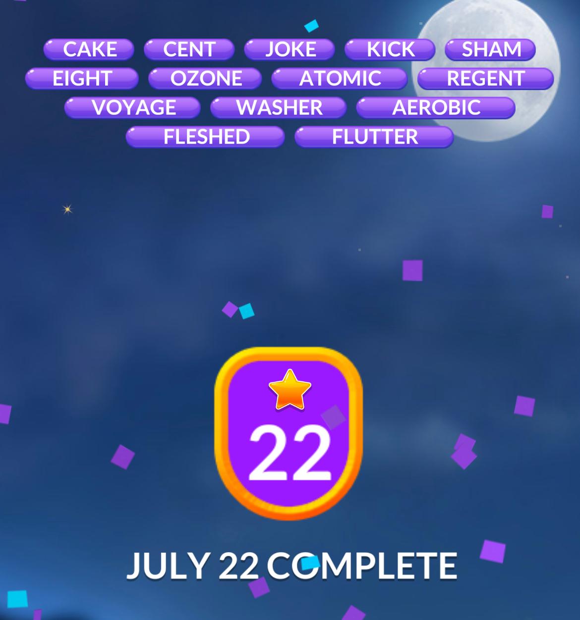 Word Stacks Daily Puzzle July 22 2024