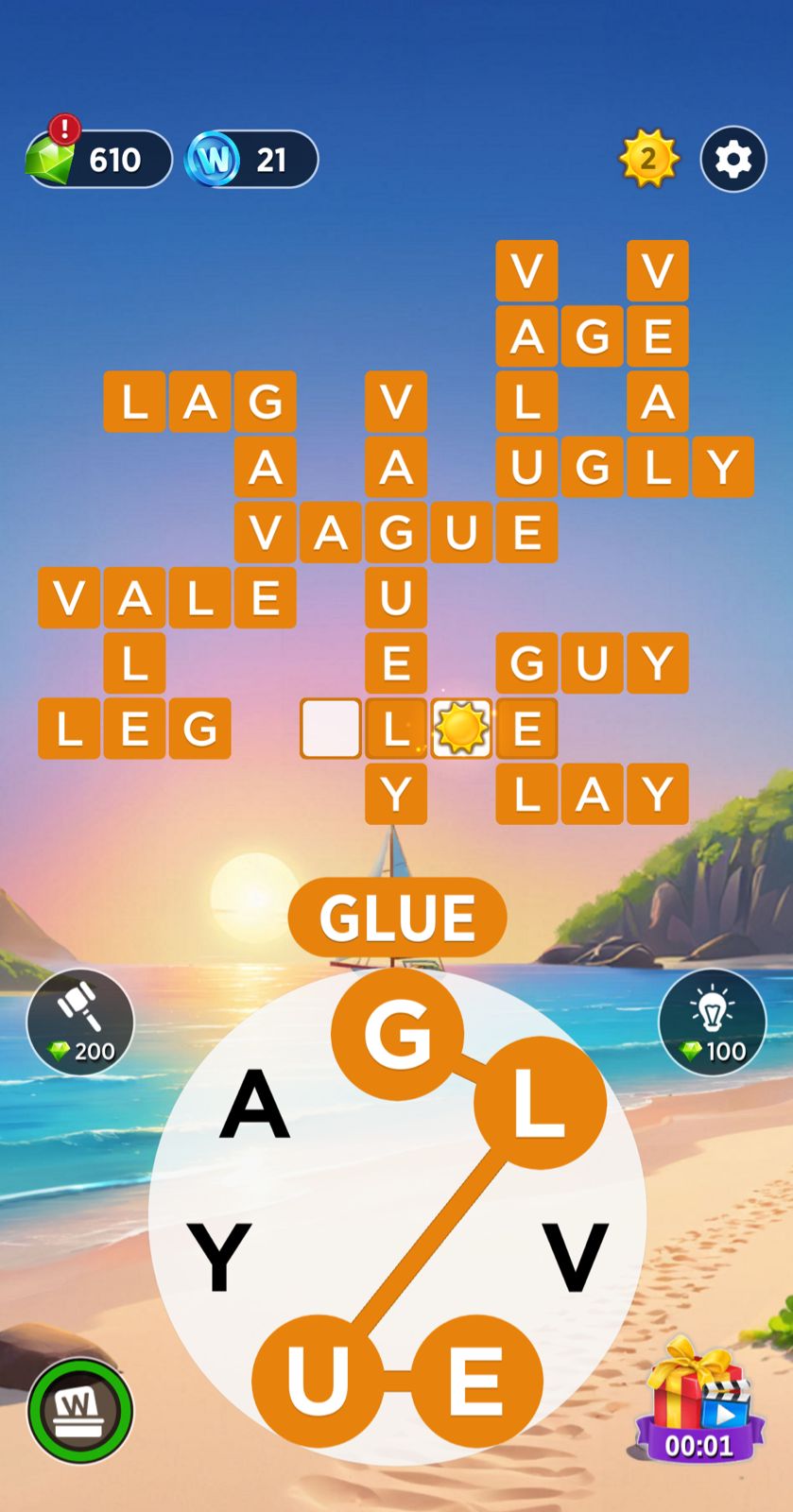 Words of Wonders (WOW) Daily Puzzle August 1 2024