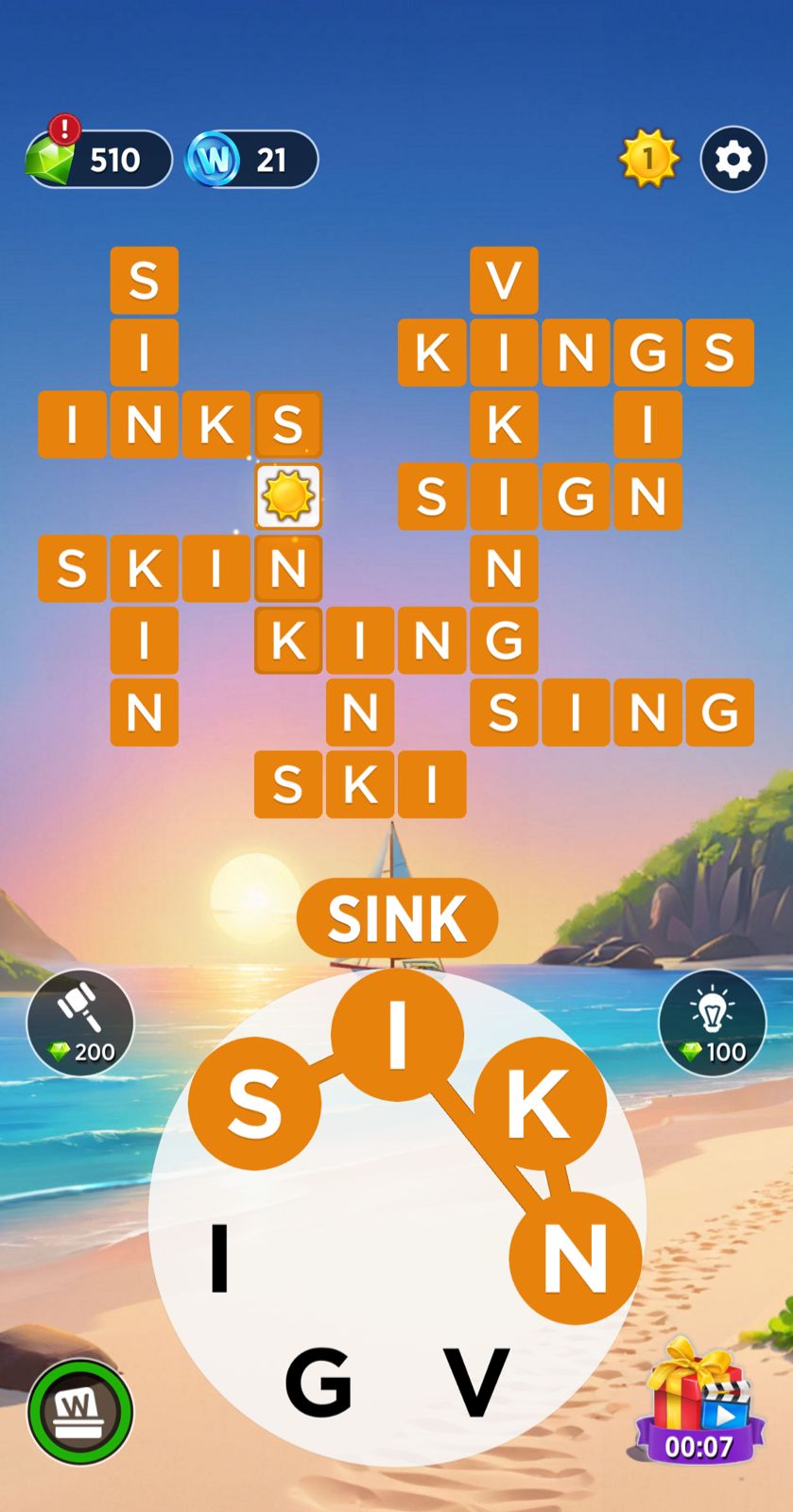Words of Wonders (WOW) Daily Puzzle July 21 2024
