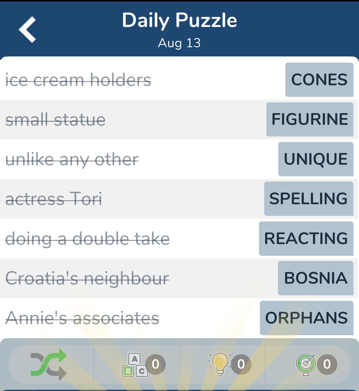7 Little Words August 13 2024