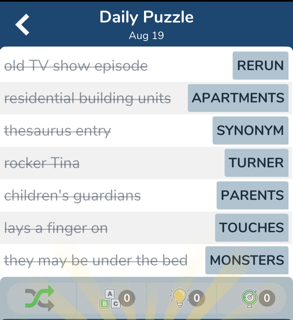 7 Little Words August 19 2024